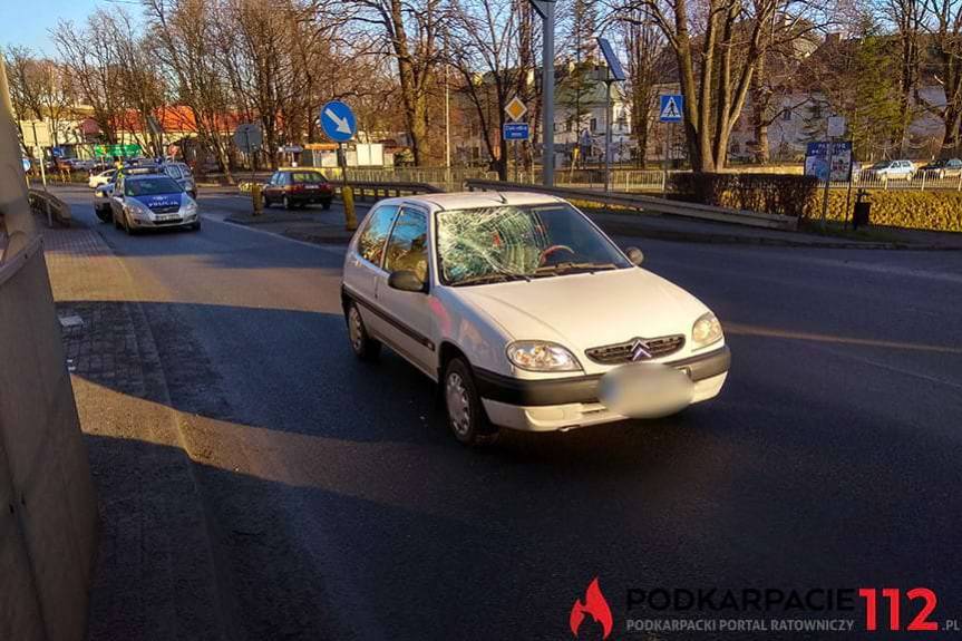 Potrącenie pieszego w Dukli