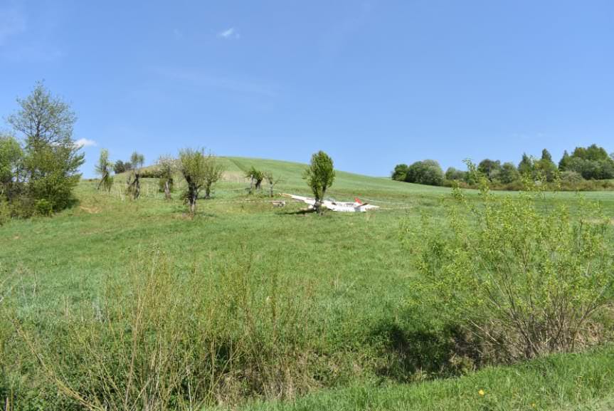 Wypadek szybowca w Żernicy Wyżnej