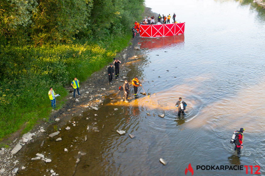 Tragedia nad Wisłoką w Jaśle. Nie żyje 39-latek, trwają poszukiwania 11-latki
