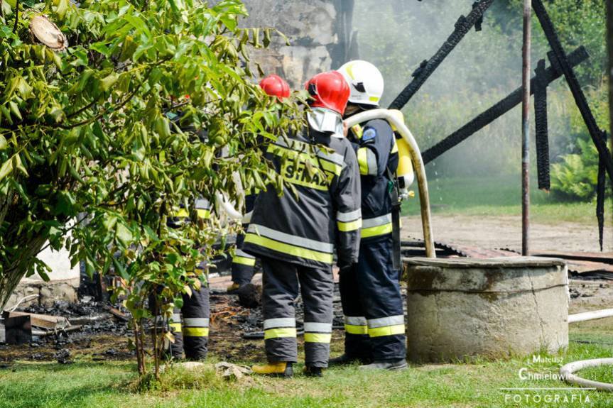 Pożar poddasza w Suchorzowie 