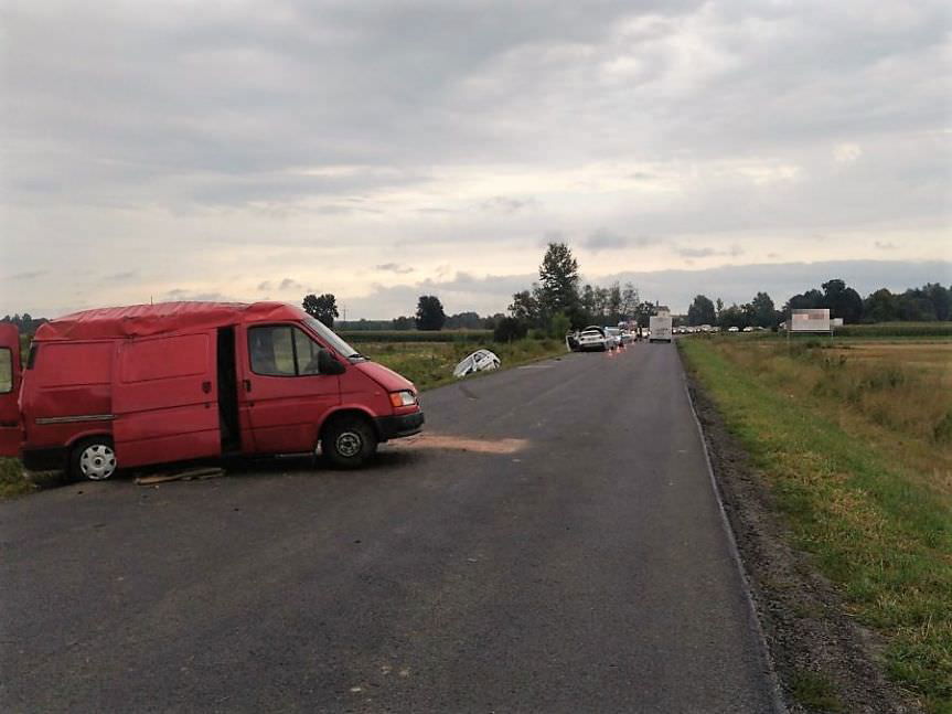 Zderzenie czterech pojazdów w Sieniawie