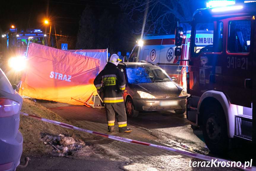 Śmiertelny wypadek drogowy w Krościenku Wyżnym 