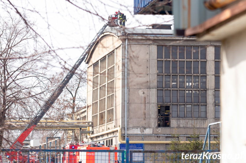 Krosno. Pożar w hucie szkła