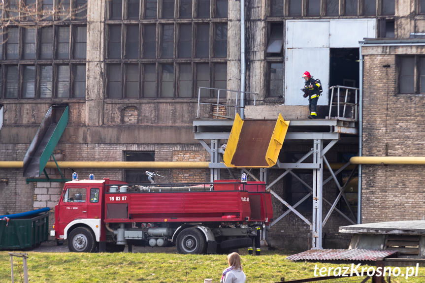 Krosno. Pożar w hucie szkła