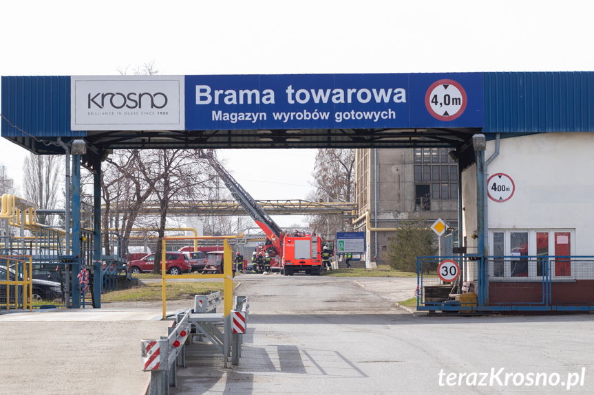 Krosno. Pożar w hucie szkła