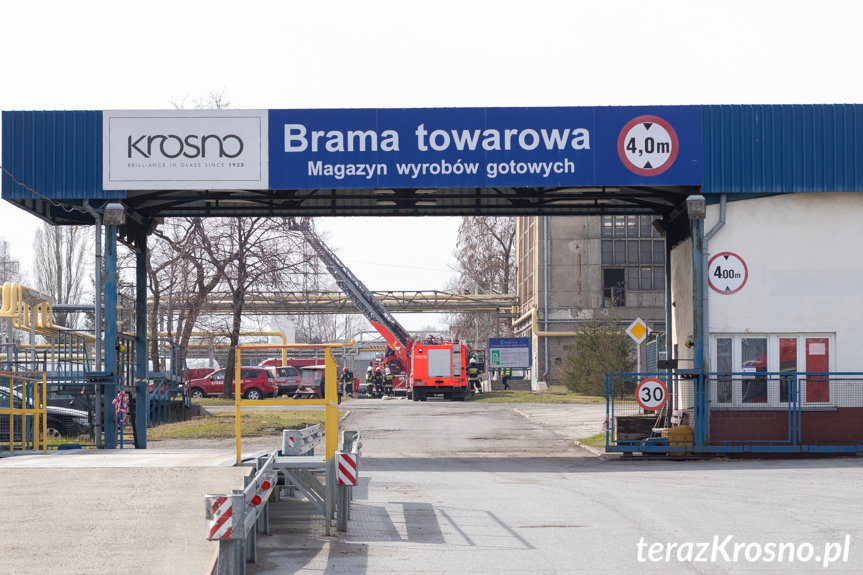Krosno. Pożar w hucie szkła