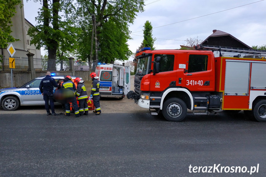 Zręcin. Kolizja drogowa z udziałem pieszego