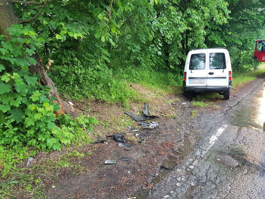 KRASNA. Kolizja na Drodze Wojewódzkiej 991