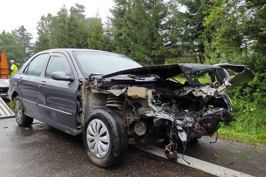 Wypadek w Brzozowie na Rzeszowskiej