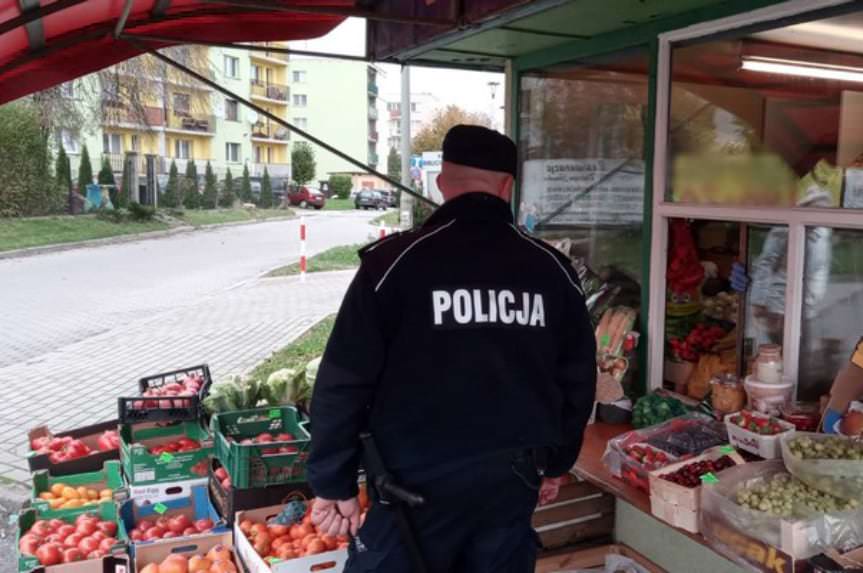 Działania "Stop Covid - 19" prowadzą policjanci z Krosna