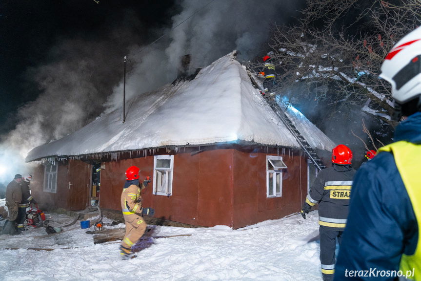 Żeglce. Pożar domu