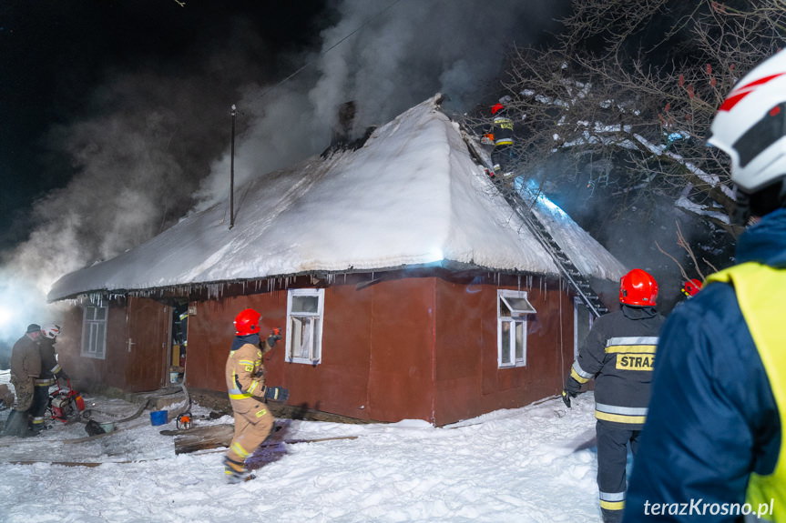 Żeglce. Pożar domu