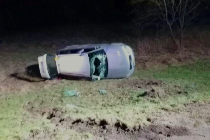 Dachowanie samochodu w Ustjanowej