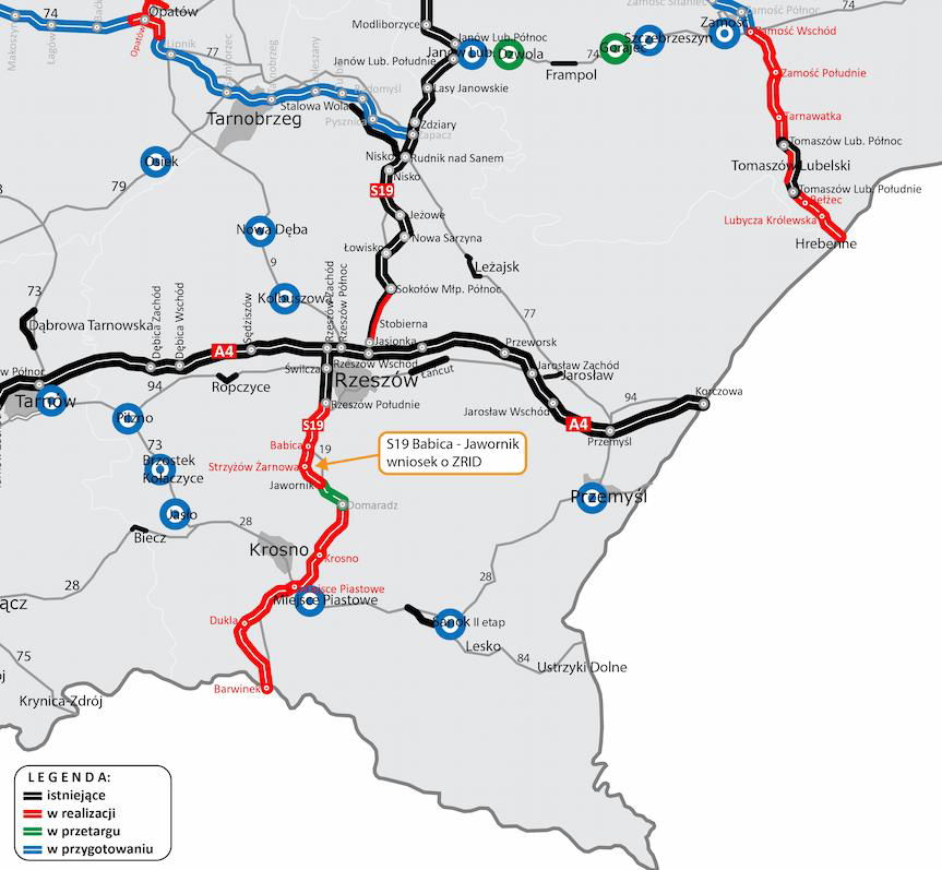 Coraz bliżej budowy S19 Babica - Jawornik