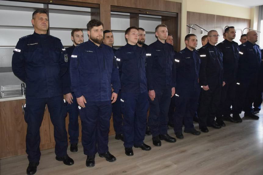 spotkanie policjantów w Boguchwale