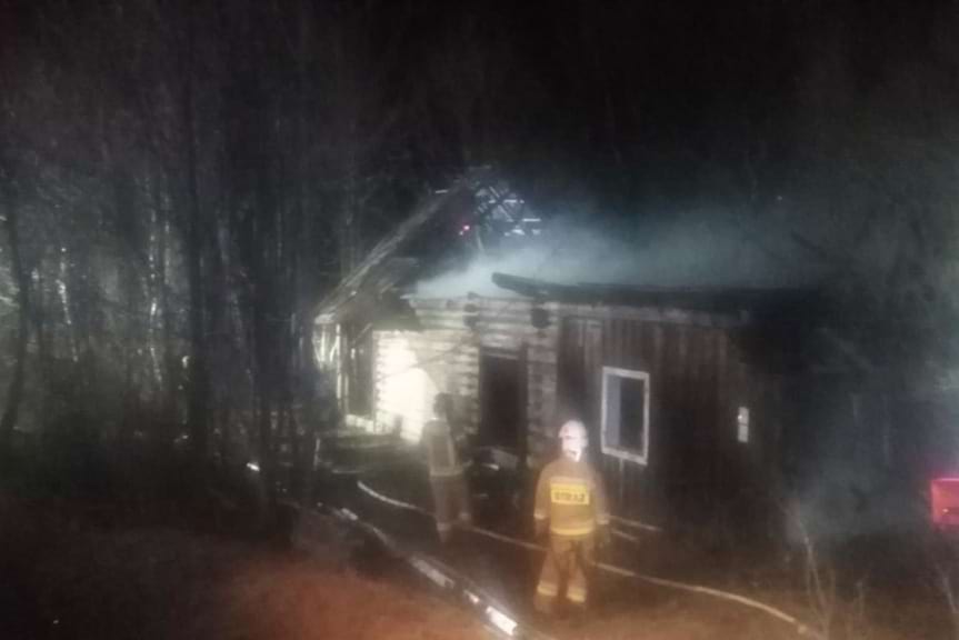 Wesoła. Pożar opuszczonego domu