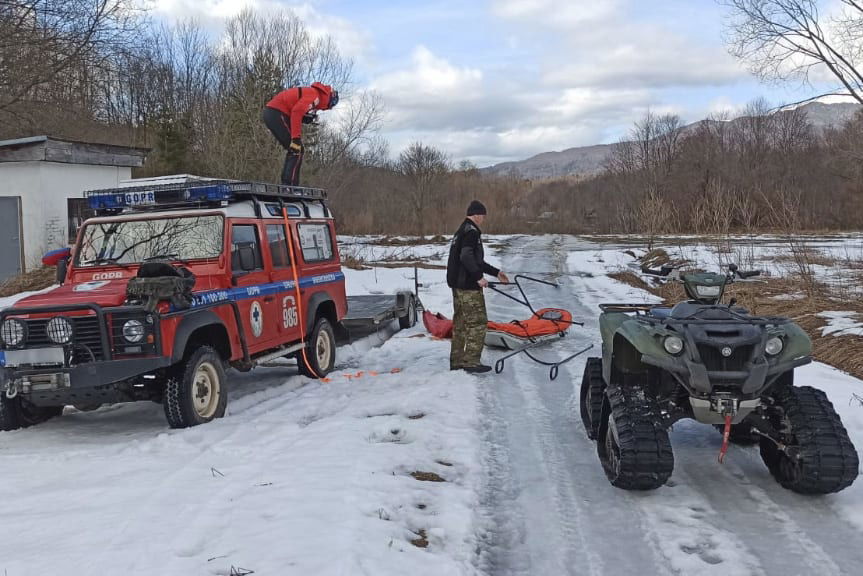 akcja ratowników w Bieszczadach
