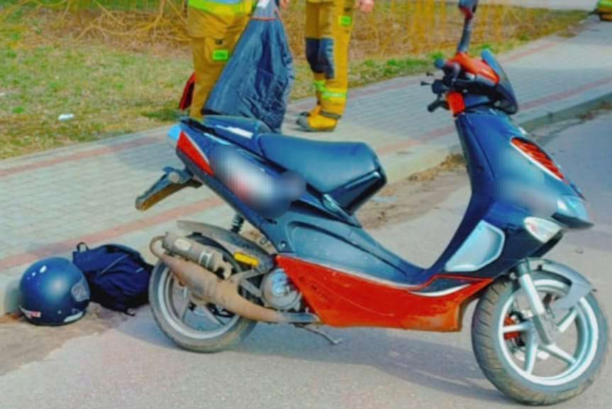Jechał skuterem mając 3,5 promila