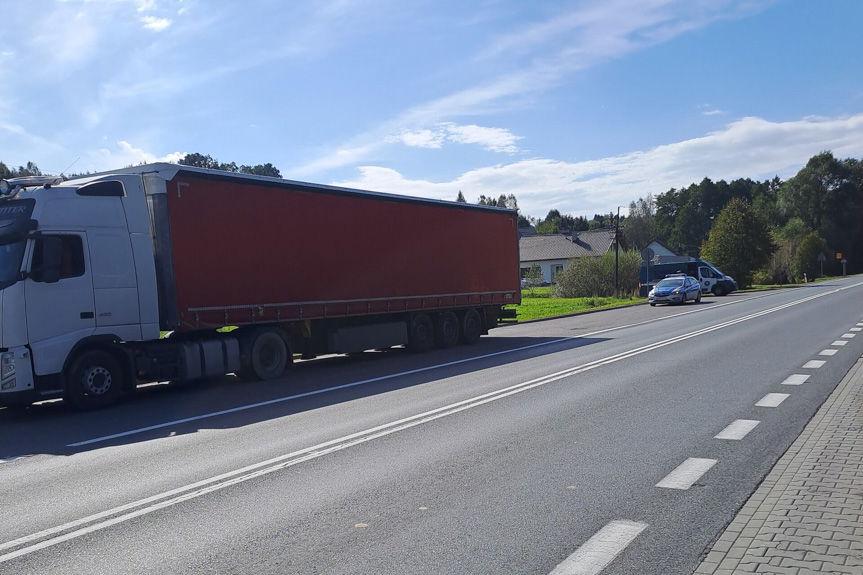 Nietrzeźwy kierowca tira