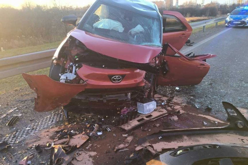 Wypadek na obwodnicy Stalowej Woli