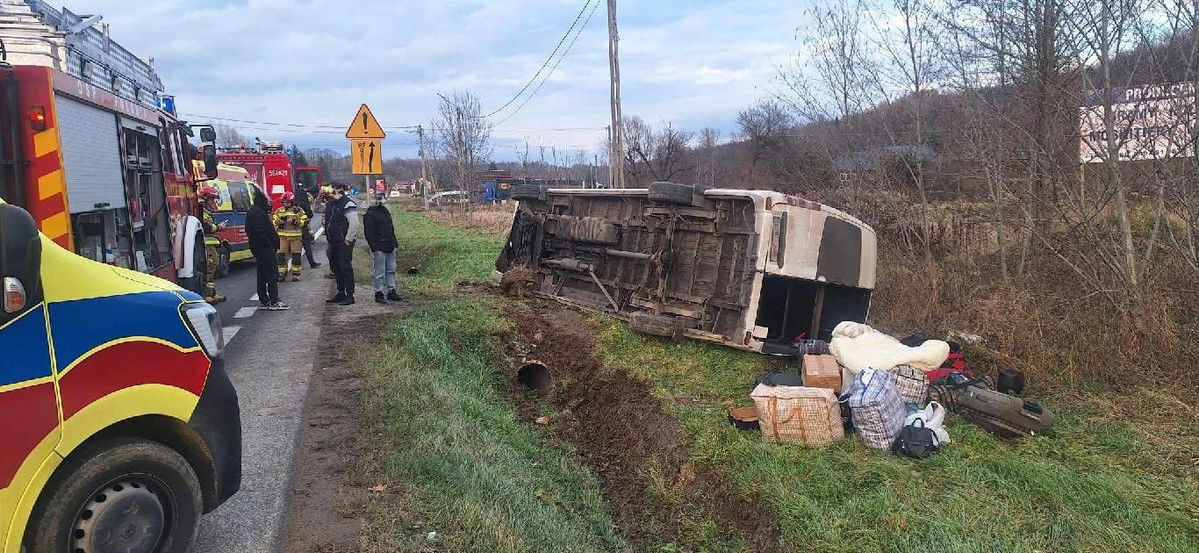 Groźne wyglądające zdarzenia drogowe w Wyżnem i Babicy
