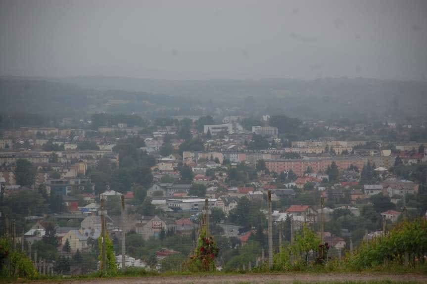 Pomnik Chrystusa Króla góruje nad Jasłem