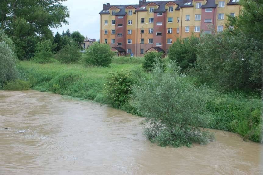 Jasło. Niższy poziom wód w rzekach
