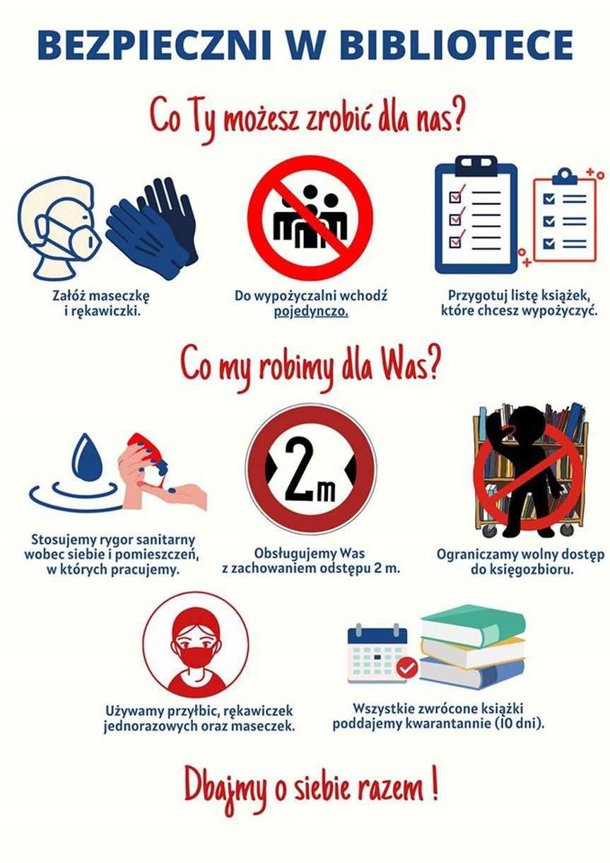 Gmina Jasło. Z rezerwacją i w maseczce do bibliotek