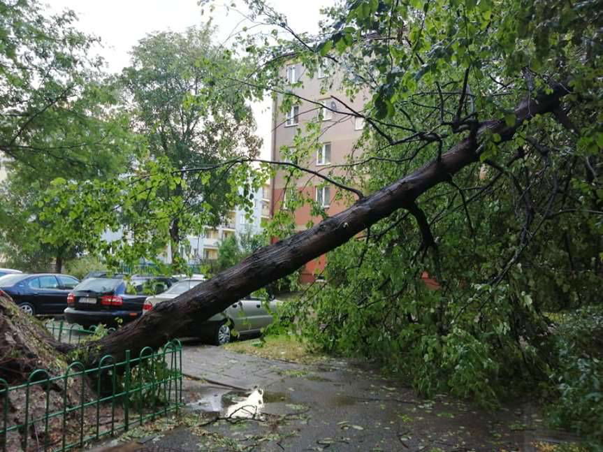 Katastrofalne burze nad Jasłem i okolicą