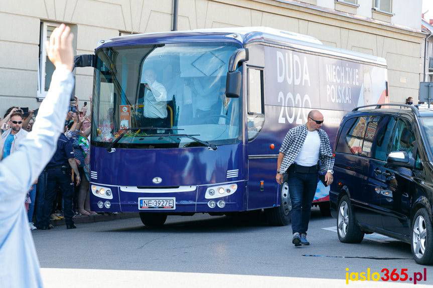Tłumy w Jaśle na spotkaniu z prezydentem Andrzejem Dudą