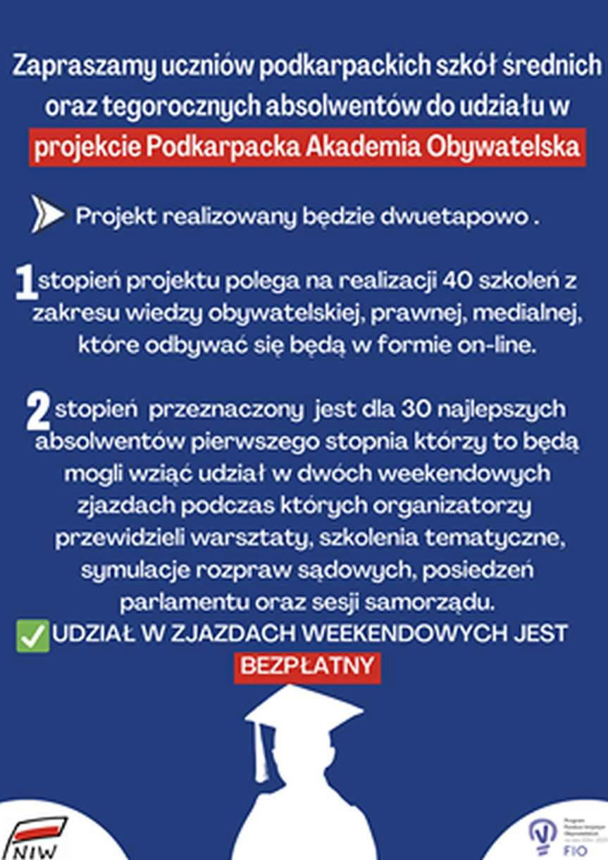 Ciekawa propozycja dla młodzieży szkół średnich