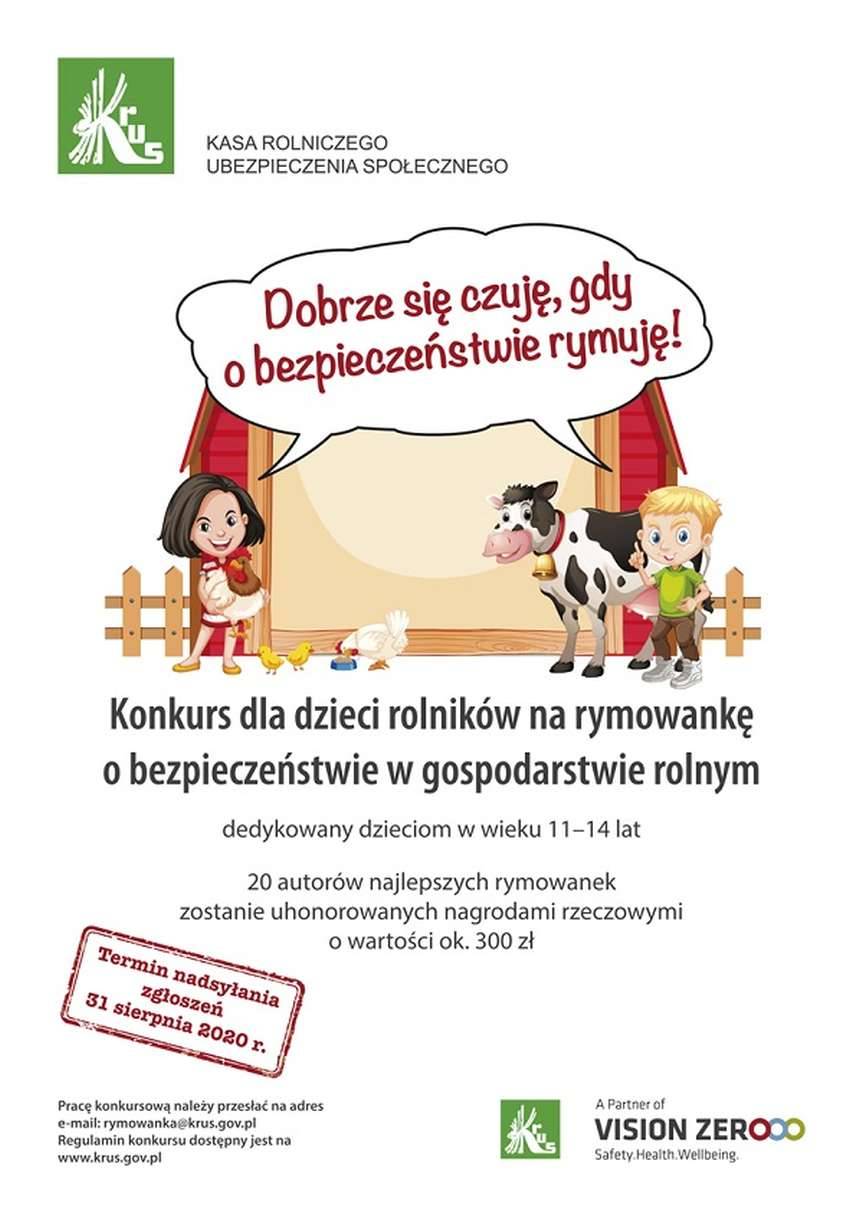 Konkurs na rymowankę dla dzieci rolników 