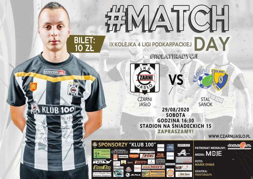 Piłka nożna. IV liga podkarpacka. Czarni Jasło w sobotę grają z Ekoballem Stalą Sanok
