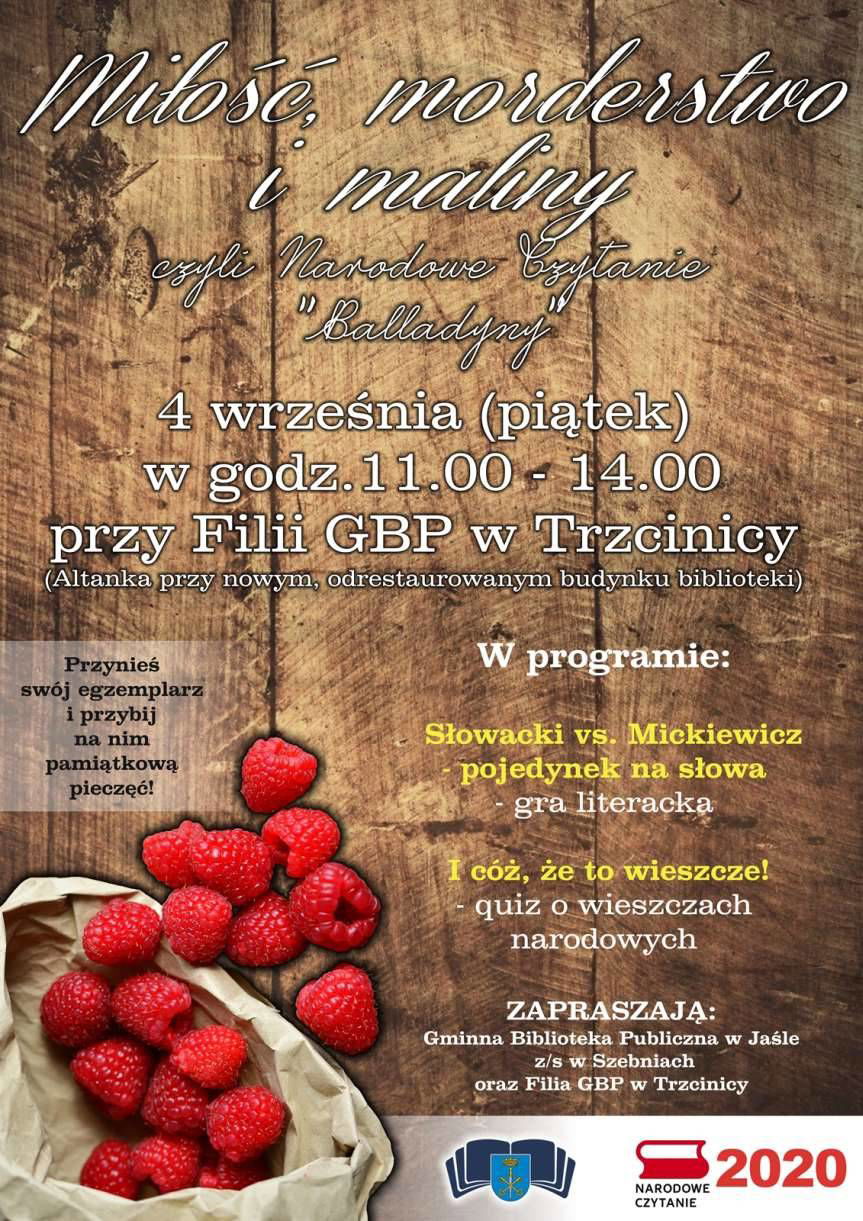 Trzcinica. Narodowe Czytanie "Balladyny”