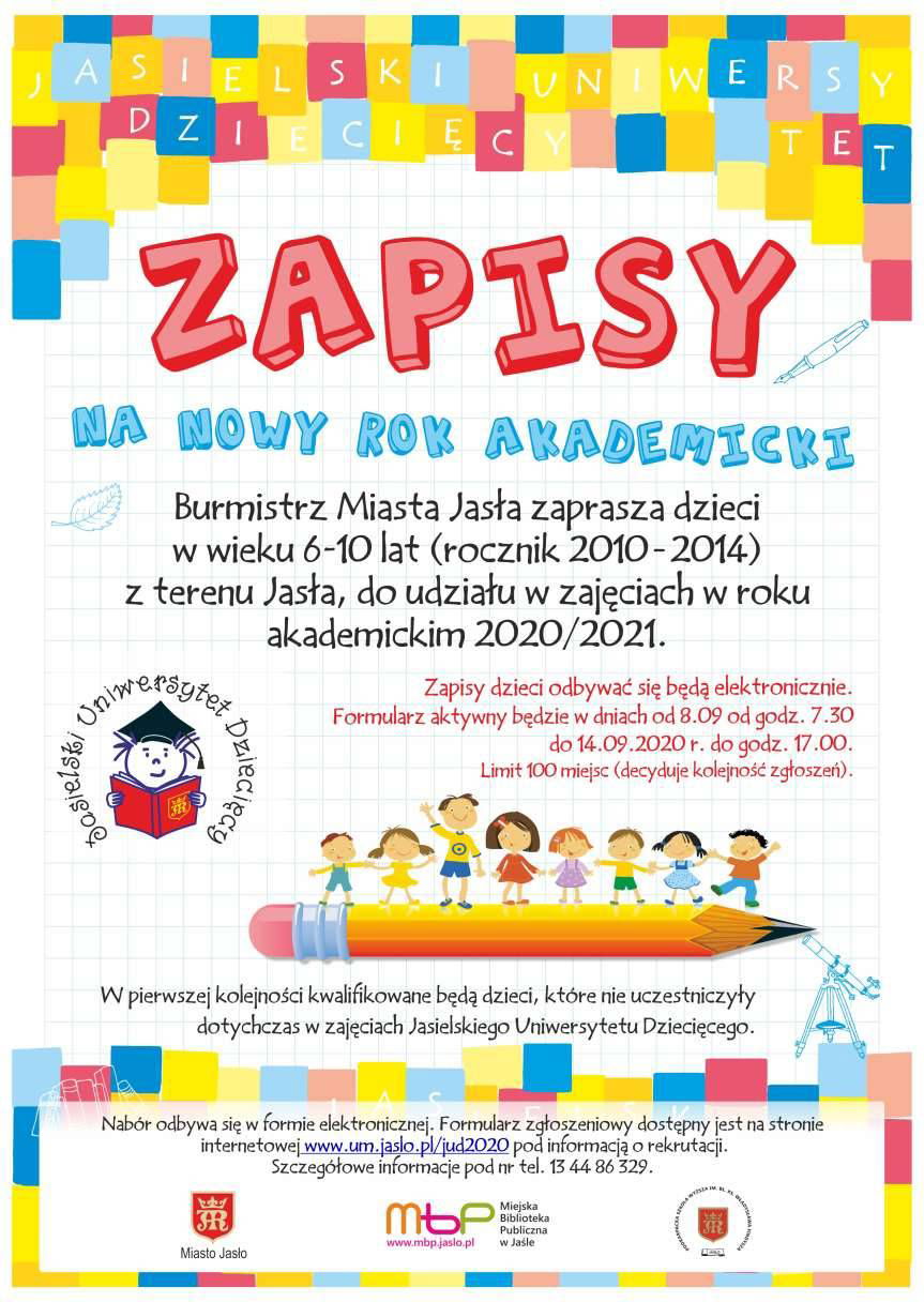 Jasło. Dwa uniwersytety dziecięce. Rozpoczynają się zapisy