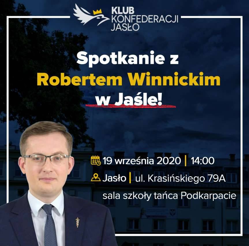 Jasło. Spotkanie z posłem Robertem Winnickim