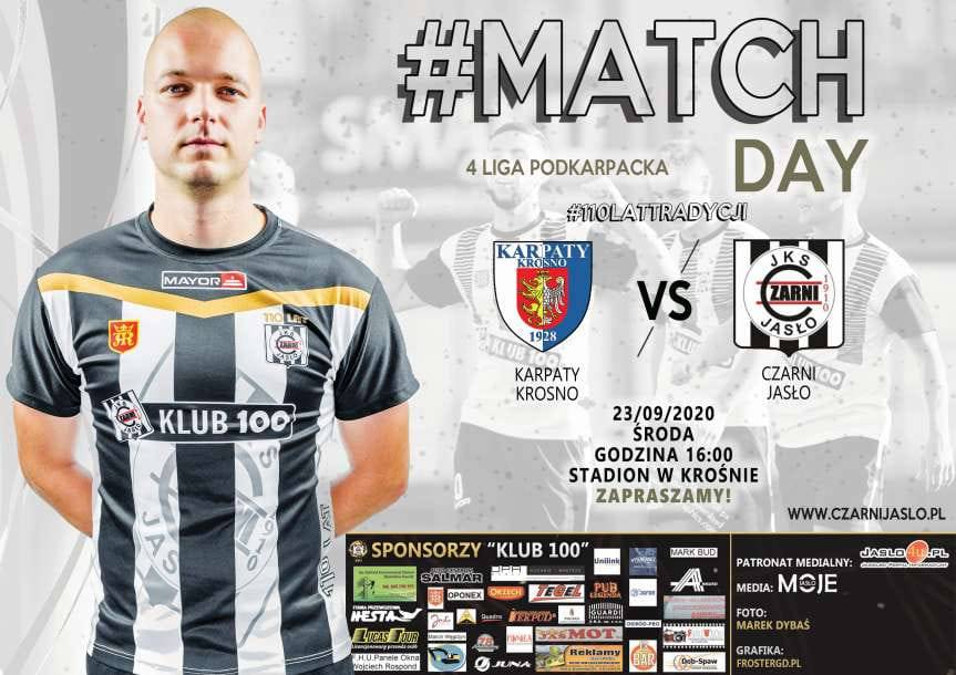 Piłka nożna. IV liga podkarpacka. Dzisiaj zaległe derby Karpaty Krosno - Czarni Jasło