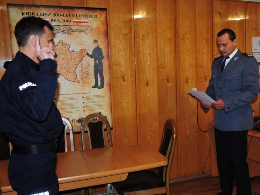 Jasło. Nowy policjant złożył ślubowanie