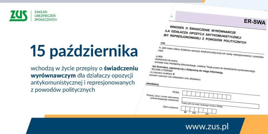 Byli opozycjoniści mogą wnioskować o świadczenie wyrównawcze