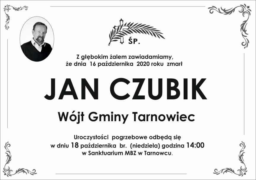 Nie żyje wójt Gminy Tarnowiec Jan Czubik