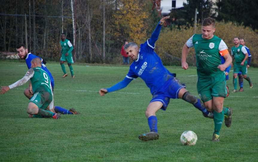 Piłka nożna. V liga krośnieńska. Twierdza w Nienaszowie zdobyta przez lidera. Remisy Skołyszyna i Ostoi. Porażka Czeluśnicy