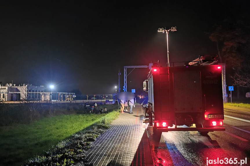 Zderzenie na skrzyżowaniu w Jaśle