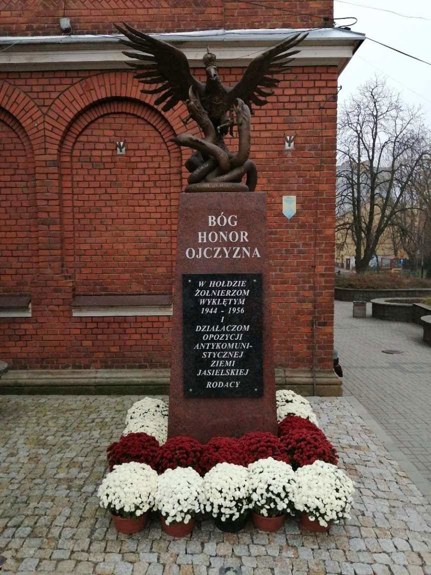 Powiat Jasielski kupił chryzantemy. Zostały rozmieszczone w miejscach pamięci narodowej