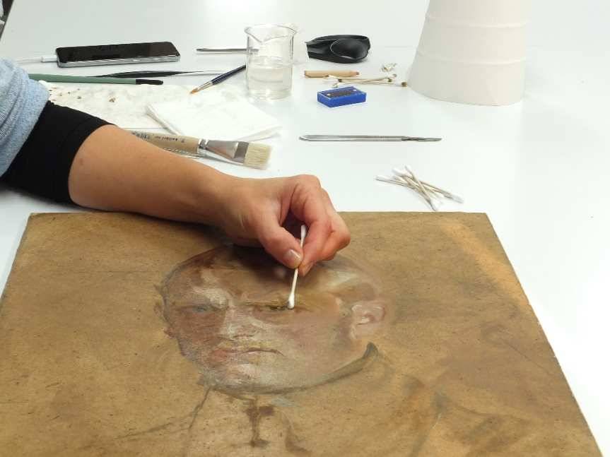 Konserwacja dzieł Ignacego Pinkasa w Muzeum Regionalnym w Jaśle