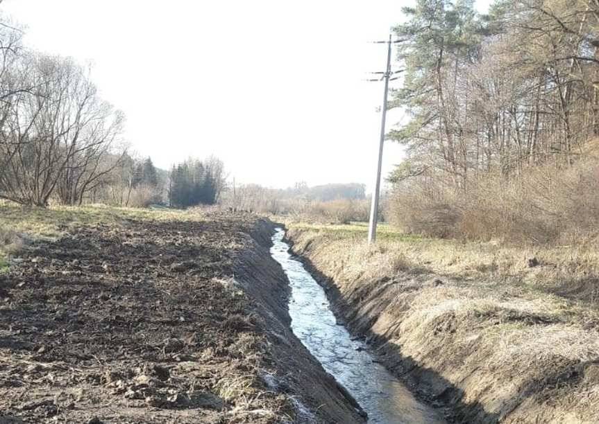 Udrożniony potok w Jabłonicy 