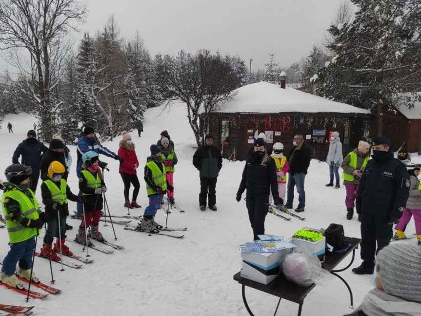 Świątkowa Wielka. Akcja "Kręci mnie bezpieczeństwo na stoku"