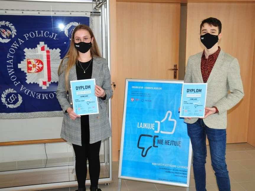 Laureaci konkursu "Lajkuję - nie hejtuję"