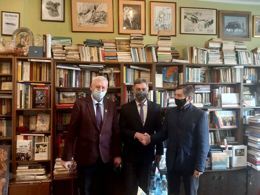 Starosta jasielski z wizytą u byłego marszałka Sejmu