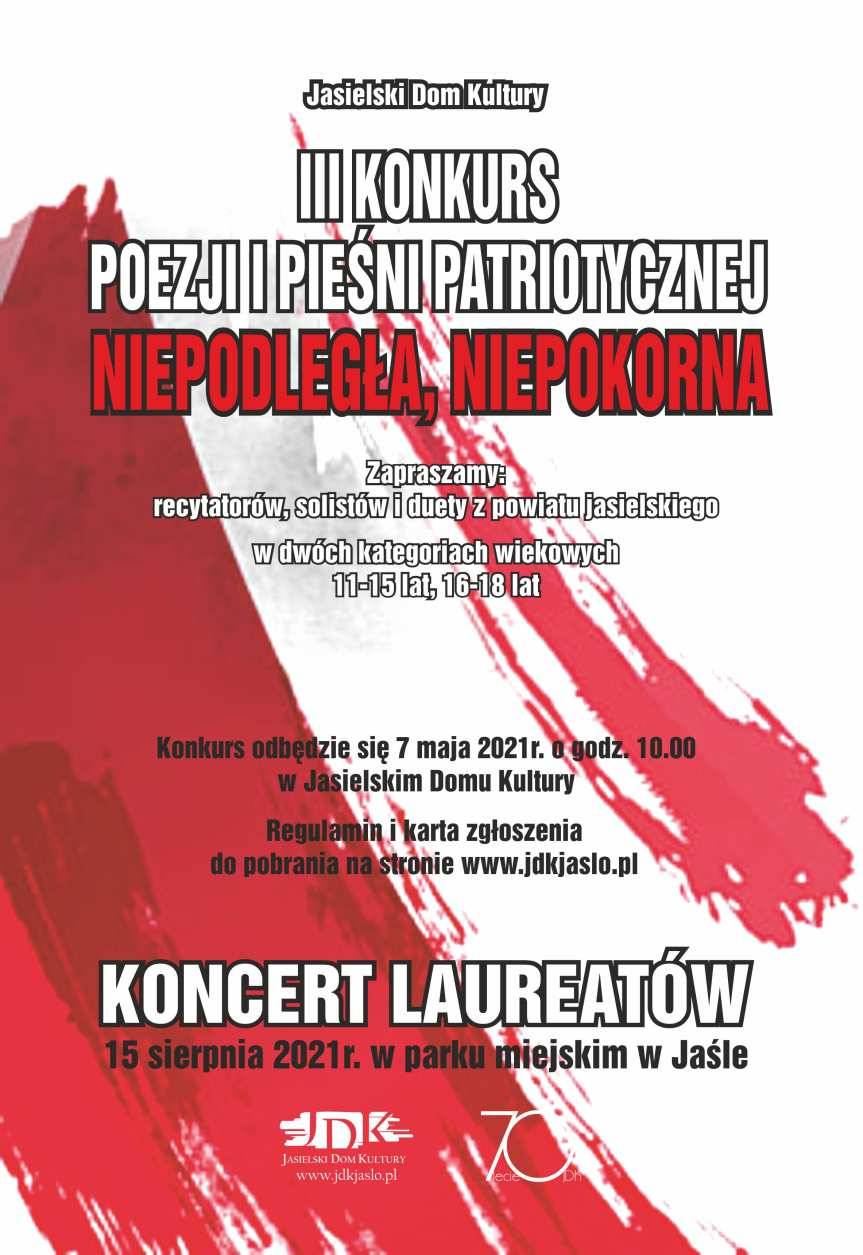Konkurs Poezji i Pieśni Patriotycznej "Niepodległa, Niepokorna"