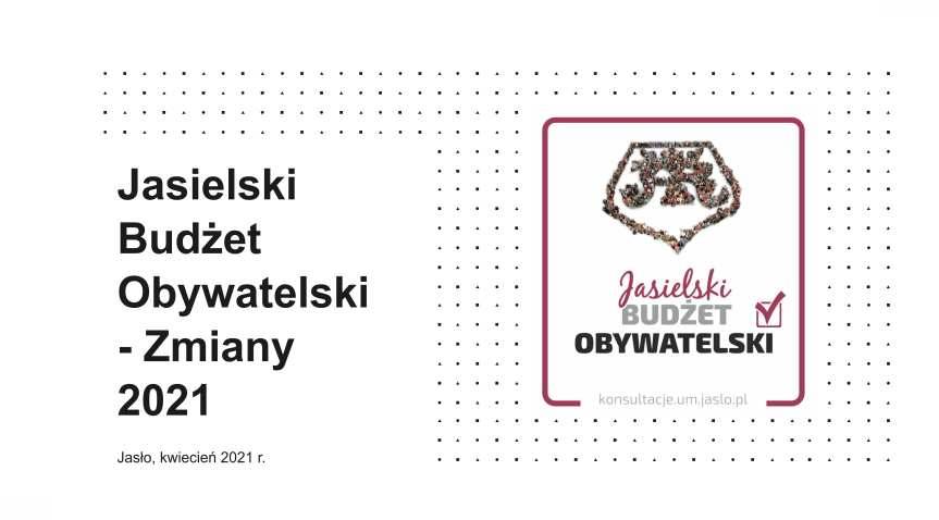 Zmiany w Jasielskim Budżecie Obywatelskim 